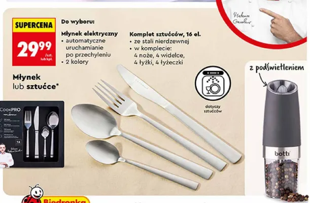 Młynek elektryczny Botti promocja w Biedronka