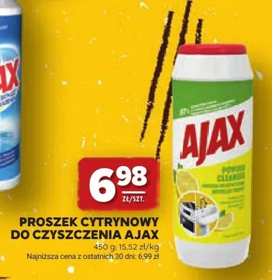 Proszek cytrynowy do czyszczenia Ajax promocja w Stokrotka