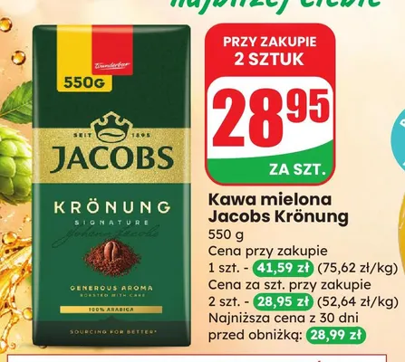 Kawa mielona Jacobs Krönung promocja w Dino