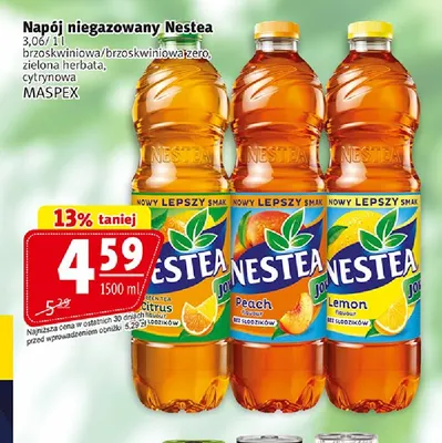 Napój niegazowany Nestea brzoskwiniowa zero promocja w Prim Market