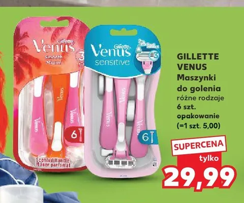 Maszynki do golenia Gillette Venus Smooth Miami promocja w Kaufland