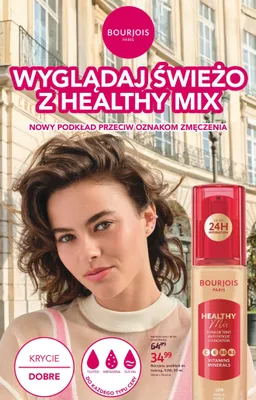 Podkład do twarzy Bourjois Healthy Mix 52W promocja w Rossmann