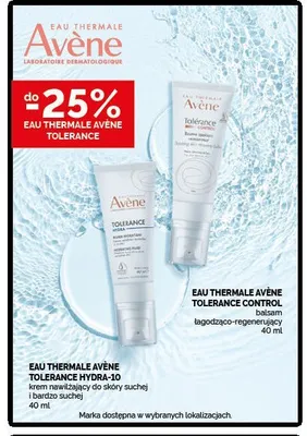 Balsam łagodząco-regenerujący Eau Thermale Avène Tolerance Control promocja w Ziko Dermo