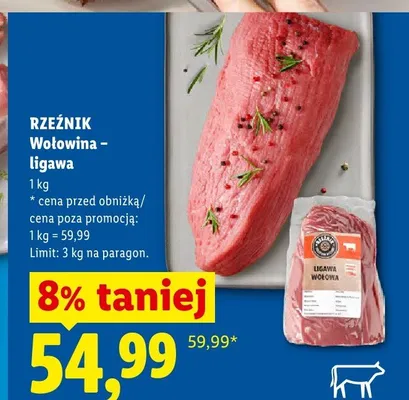Wołowina ligawa Rzeźnik promocja w Lidl