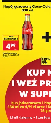 Napój gazowany Coca-Cola promocja w Biedronka