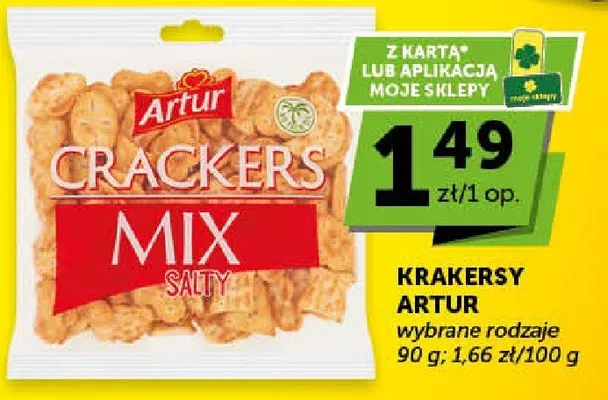 Krakersy Artur Mix wybrane rodzaje promocja w ABC