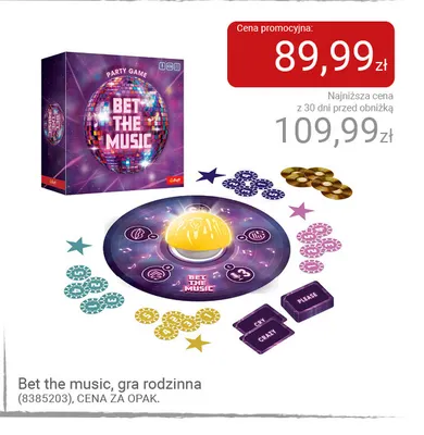 Bet the music gra rodzinna Trefl promocja w Smyk