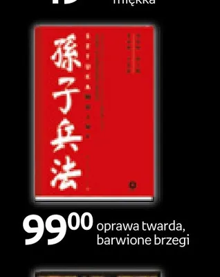 Książka Sztuka wojny Sun Tzu oprawa twarda, barwione brzegi promocja w Empik