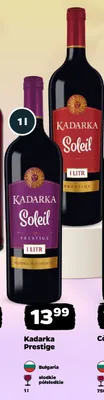 Wino czerwone Kadarka Soleil Prestige słodkie półsłodkie promocja w Netto