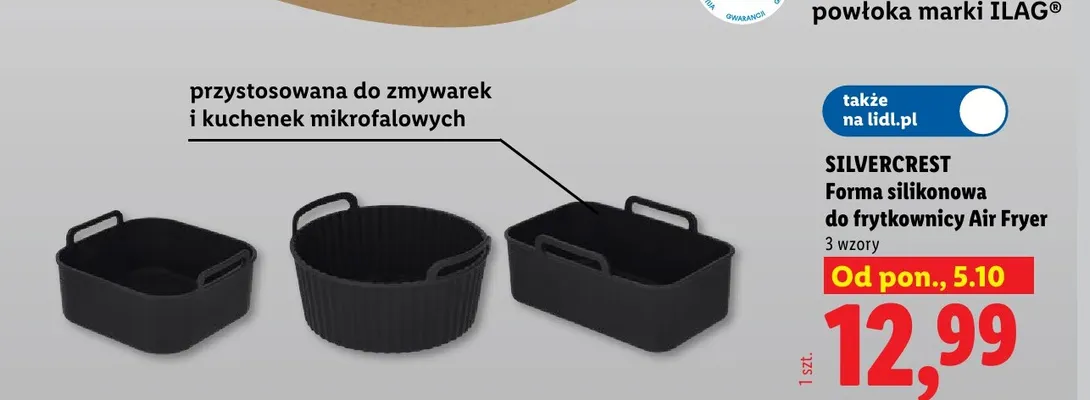 Forma silikonowa do frytkownicy Silvercrest promocja w Lidl