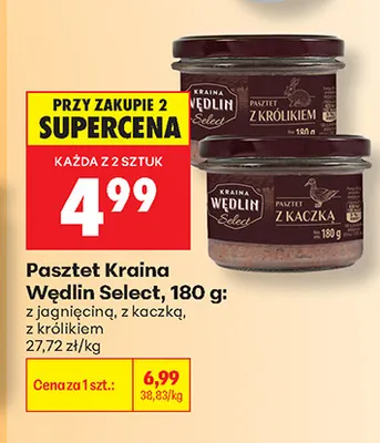 Pasztet z kaczką Kraina Wędlin Select promocja w Biedronka