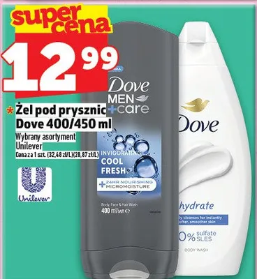 Żel pod prysznic Dove promocja w TOPAZ