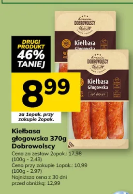 Kiełbasa głogowska Dobrowolscy promocja w Hitpol