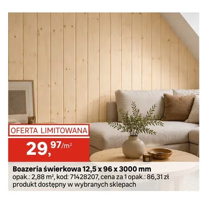 Boazeria świerkowa promocja w Leroy Merlin