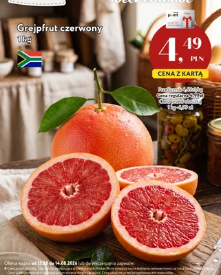 Grejpfrut czerwony promocja w Market Point