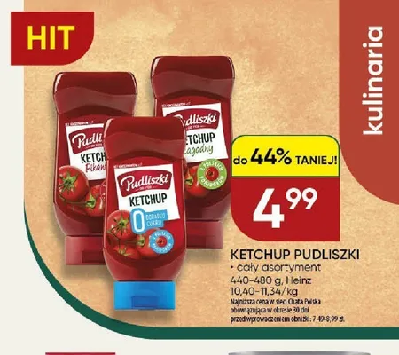Ketchup łagodny Pudliszki promocja w Chata Polska