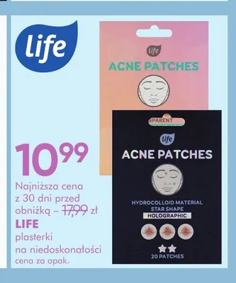 Plasterki na niedoskonałości Life promocja w Super-Pharm