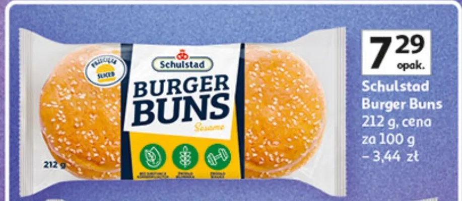 Bułki Burger Buns promocja w Auchan