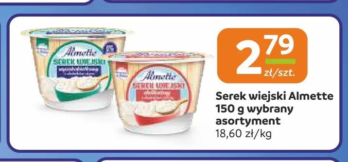 Serek wiejski Almette promocja w Gama