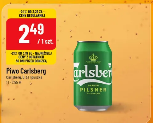 Piwo Carlsberg promocja w POLOmarket
