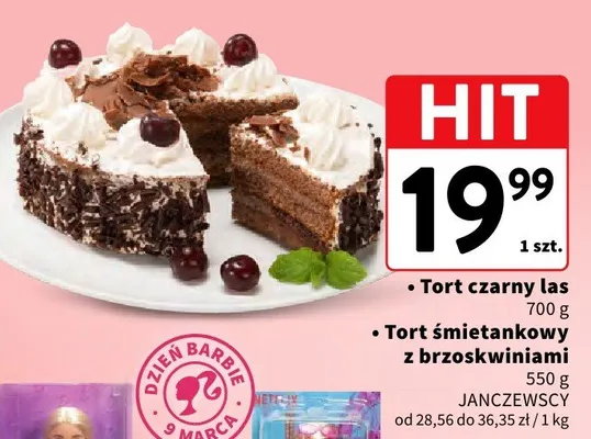 Tort czarny las promocja w Intermarche