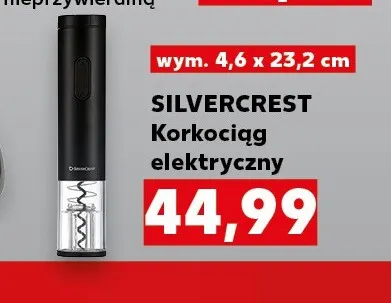 Korkociąg elektryczny Silvercrest promocja w Kaufland