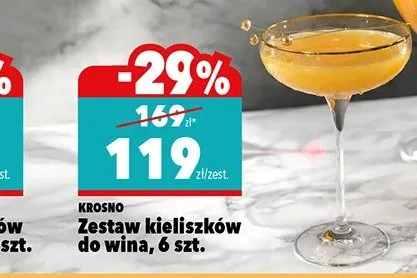 Zestaw kieliszków do wina, 6 szt. promocja w Biedronka