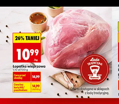 Łopatka wieprzowa promocja w Biedronka
