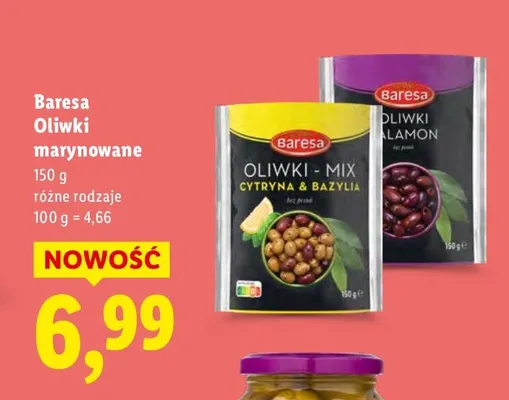 Oliwki marynowane promocja w Lidl