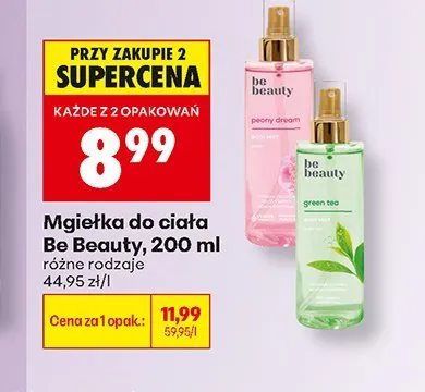 Mgiełka do ciała Be Beauty Green Tea promocja w Biedronka