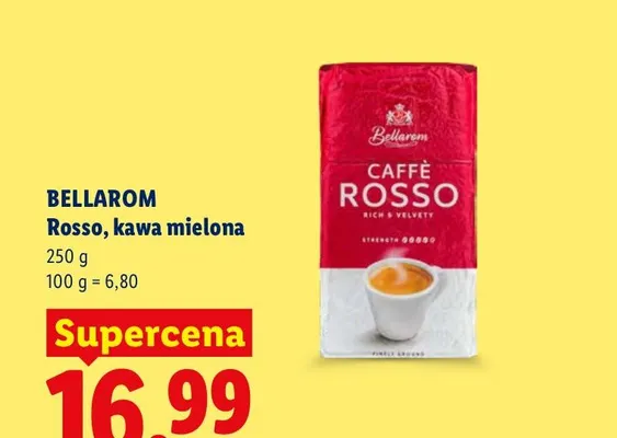 Kawa mielona Bellarom Rosso promocja w Lidl