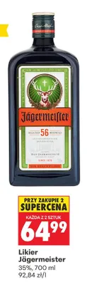 Likier Jägermeister promocja w Biedronka