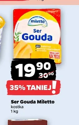 Ser Gouda Miletto kostka promocja w Netto