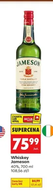 Whiskey Jameson promocja w Biedronka