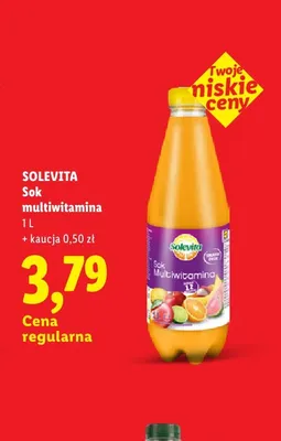 Sok multiwitamina Solevita promocja w Lidl