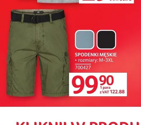 Spodenki męskie promocja w Selgros