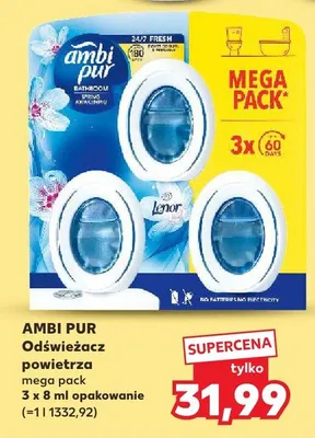 Odświeżacz powietrza mega pack Ambi Pur promocja w Kaufland