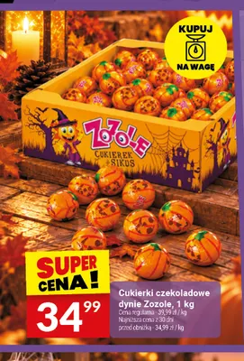 Cukierki czekoladowe dynie Zozole promocja w Twój Market