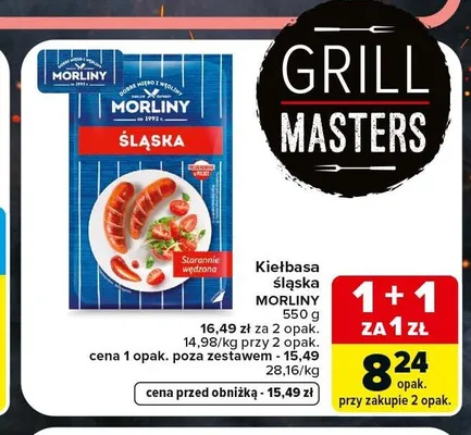 Kiełbasa śląska Morliny promocja w Carrefour Market