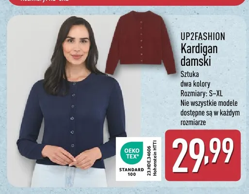 Kardigan damski UP2FASHION promocja w Aldi
