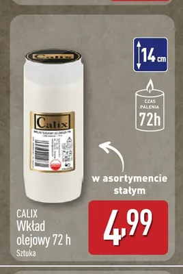 Wkład olejowy 72 h Calix promocja w Aldi