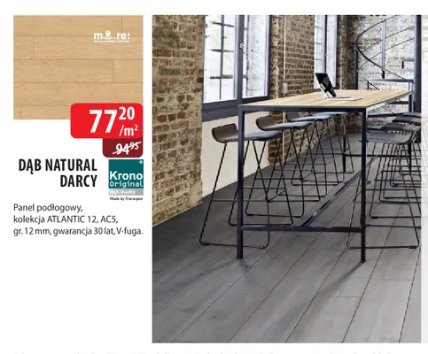 Panel podłogowy Dąb Natural Darcy Krono Original promocja w Dobre Dla Domu