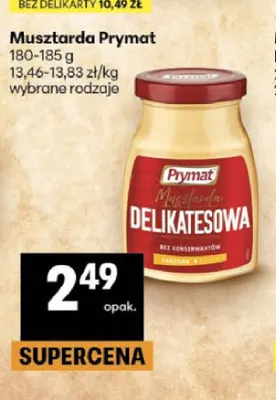 Musztarda delikatesowa Prymat promocja w Delikatesy Centrum