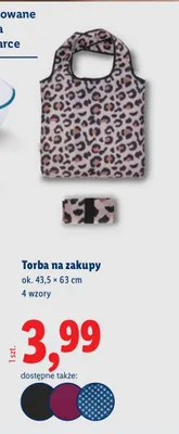 Torba na zakupy 43,5x63 cm, 4 wzory promocja w Lidl