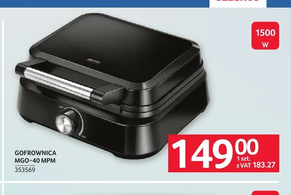 Gofrownica MGO-40 Mpm promocja w Selgros