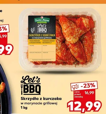 Skrzydła z kurczaka w marynacie grillowej Let's BBQ promocja w Kaufland