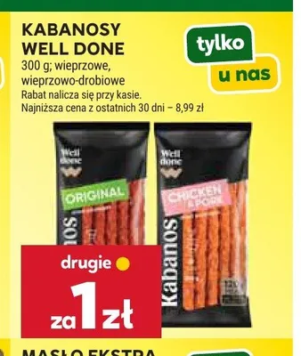 Kabanosy Chicken & Pork Well Done promocja w Stokrotka