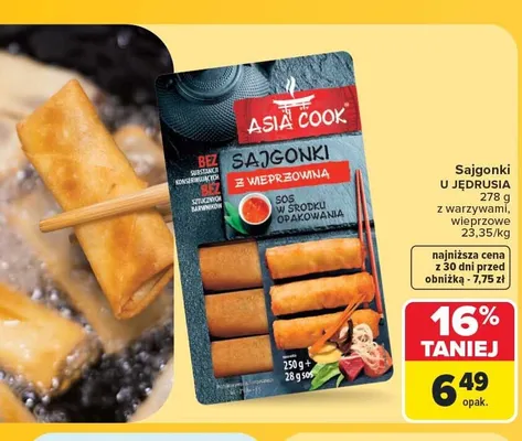 Sajgonki z warzywami Asia Cook promocja w Carrefour