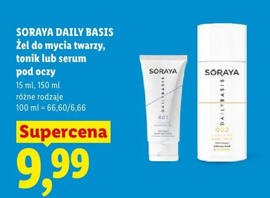 Żel do mycia twarzy Soraya Daily Basis promocja w Lidl