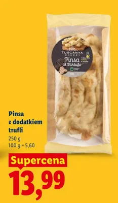 Pinsa z dodatkiem trufli Tuscany Bakery promocja w Lidl